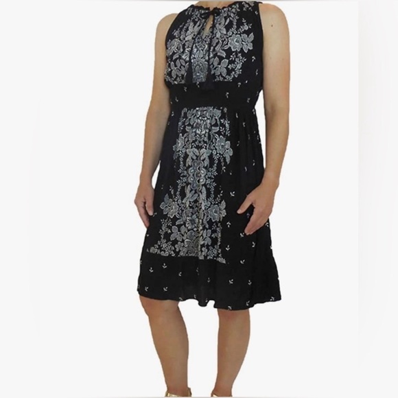 Bila Floral Boho Crepe Gauze Dress - Picture 1 of 12